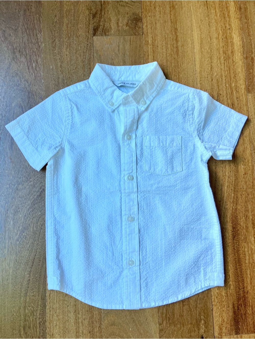 Janie and Jack White Short-Sleeve Button-Down Shirt